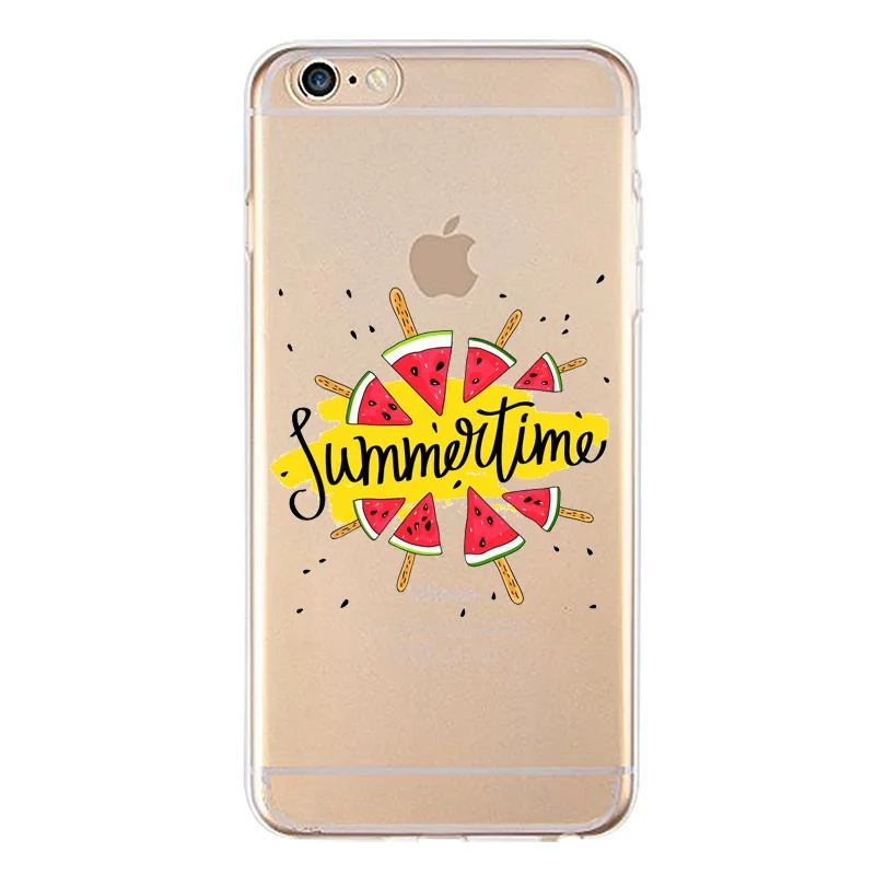 Мягкий прозрачный чехол из ТПУ для iPhone 4/4S 5 5S 6 6plus 7 8plus x силиконовая крышка с