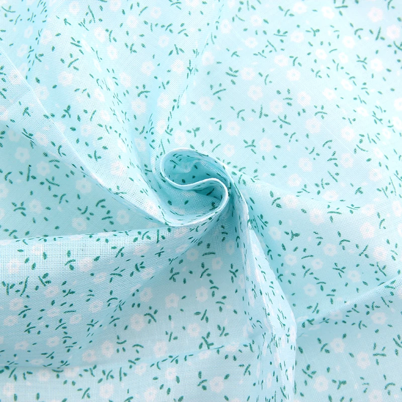 Горячая синий цветочный пэчворк из хлопка Ткань Жир Квартал пучки стежка