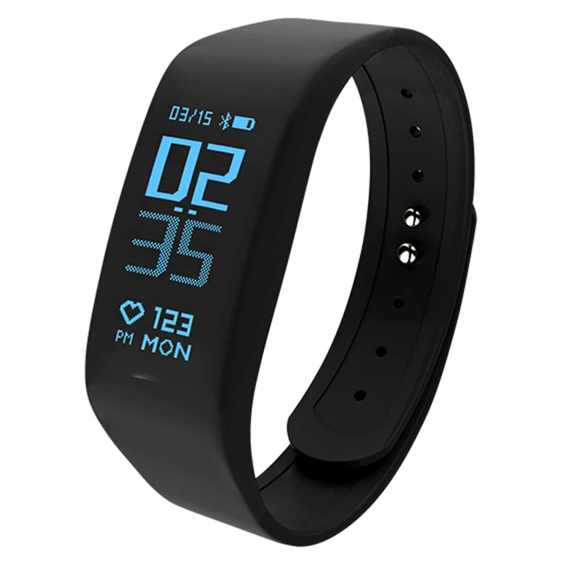 Smartband Black B5 умный Браслет Шагомер монитор сердечного ритма IP67 водонепроницаемый спортивный фитнес-трекер Smartband Смарт-часы ios android - Цвет: Smartband Black