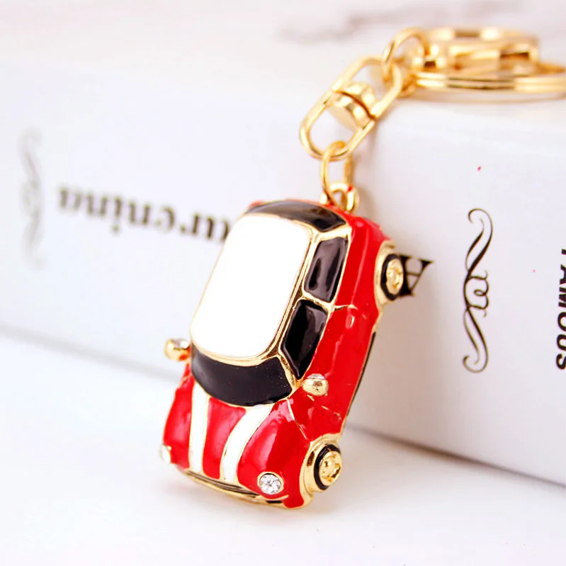 Dormon милые эмалированные автомобильные брелоки кольца держатель кристалл сумка