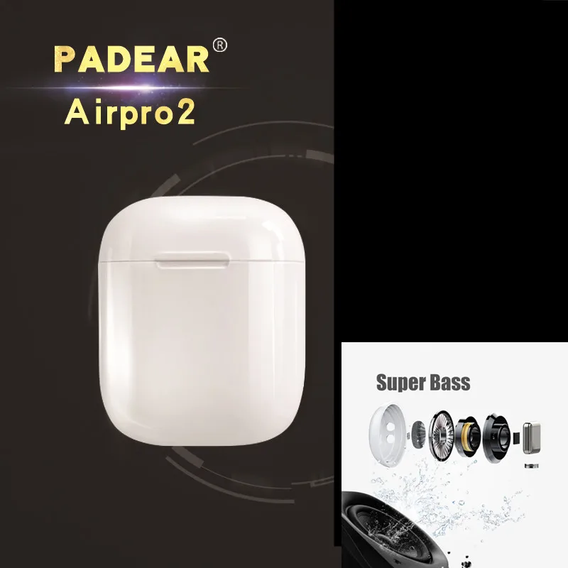 Padear Airpro2 наушники Беспроводной Bluetooth наушники Airpro2 для Iphone 6/7/8 plus Android