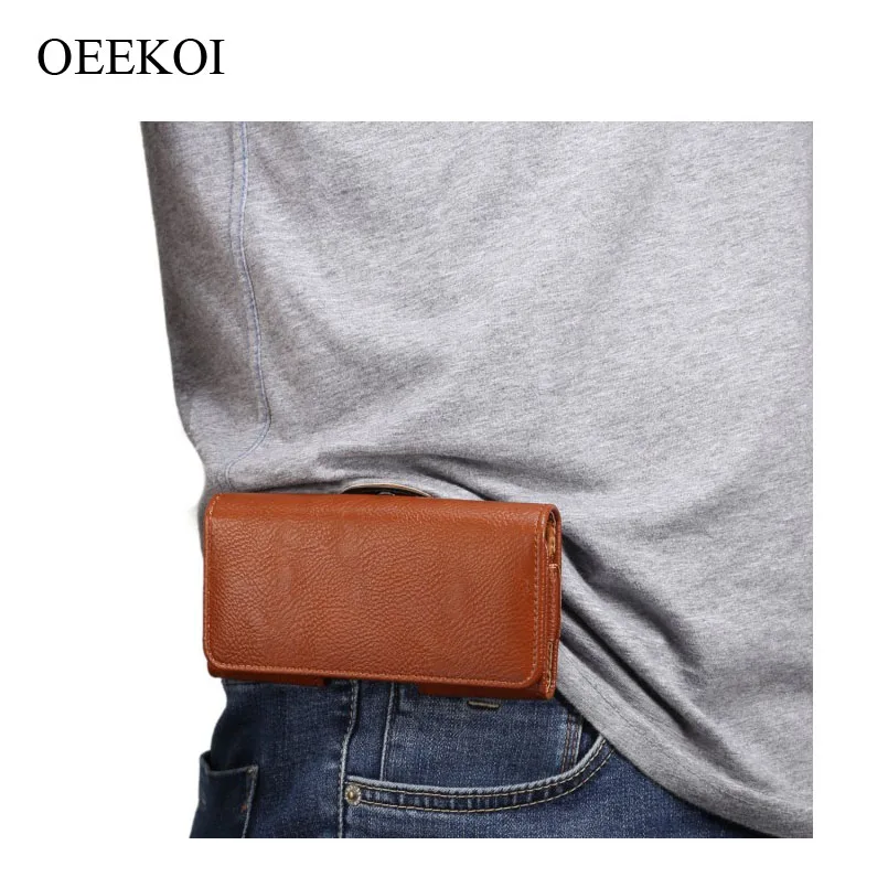 OEEKOI Belt Clip PU Leather Waist Holder Flip Cover Pouch Case for hTC Desire 501/300/500/L/P/SV 4.3 Inch Drop Shipping