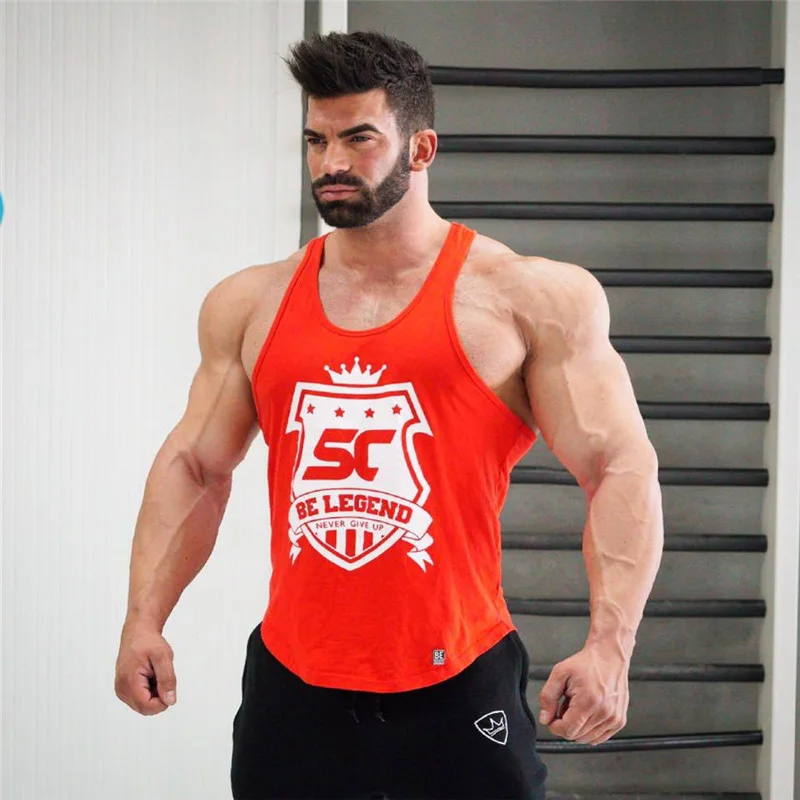 Мужская майка для тренировок спортивная рубашка без рукавов 2018 Новая мужская