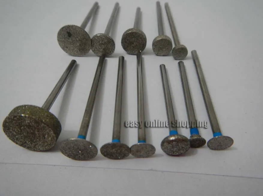 

NEW 12 x Dental Lab Assorted Diamond Burs Millers Tooth Drill Jewelers 2.35mm