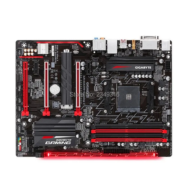 Используется для Gigabyte GA AX370 Gaming 3 оригинальная материнская плата X370 Socket AM4 DDR4 USB3.0