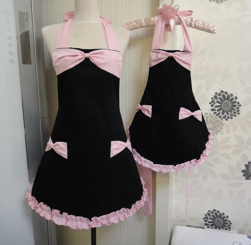 Кухня Фартук белый хлопок мать и дочь фартук Bow-Tie Ruffled avental де Cozinha divertido tablier кухни Сарафан