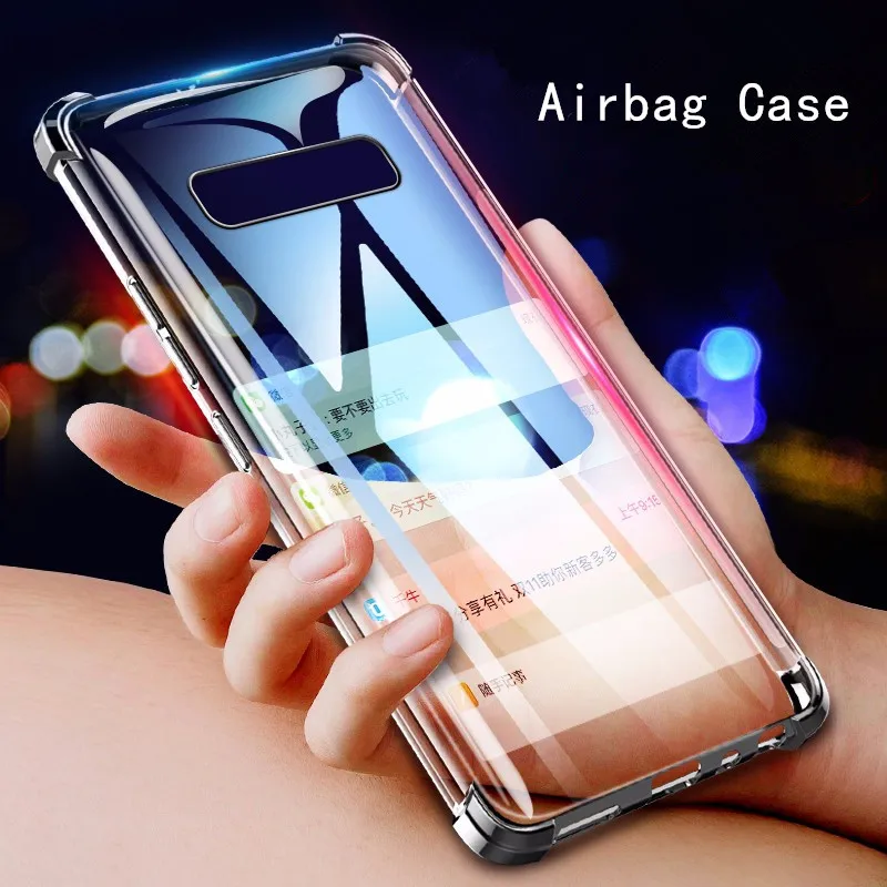 Противоударный прозрачный чехол бампер для Samsung Galaxy S10 S9 Plus S10e M30 M20 M10 с воздушной