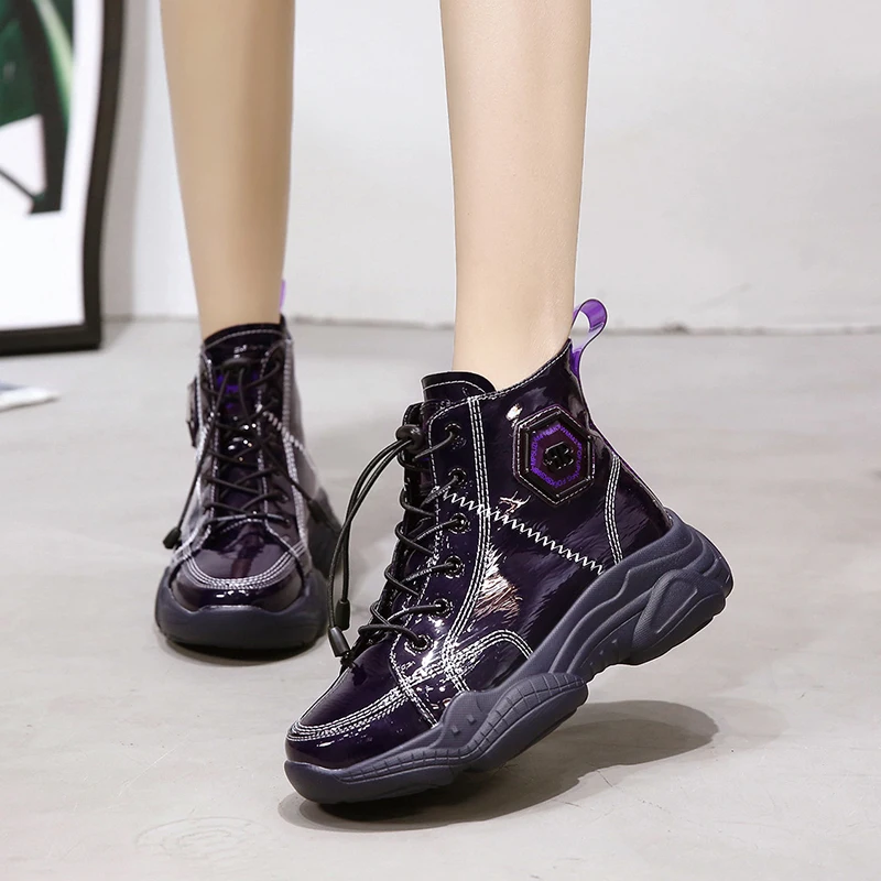 Size35-40 2018 новые ботильоны Для женщин классические сапоги осень на платформе