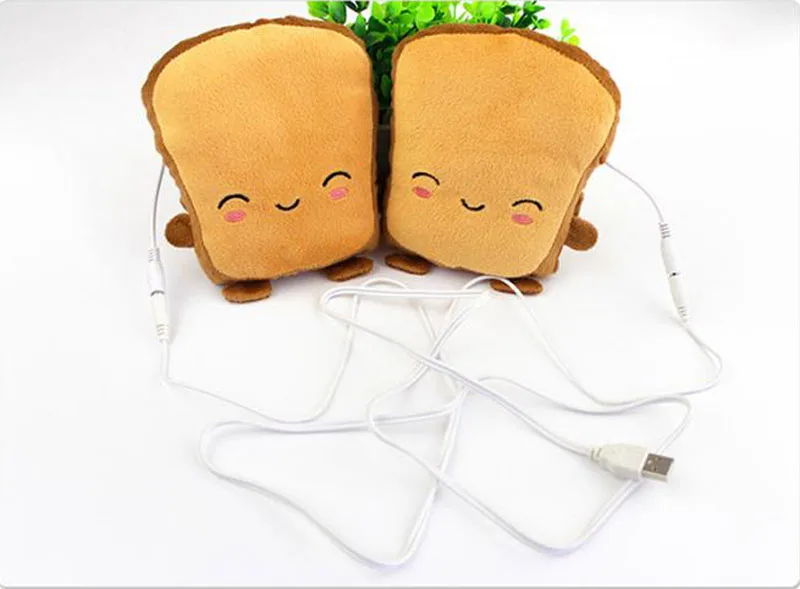 Милые USB грелки для рук, перчатки с подогревом, Самонагревающиеся USB зимние перчатки, Электрический гелевый коврик, милые грелки для рук, подарок для девушек и женщин