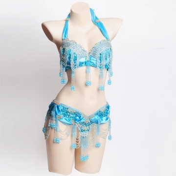 Новинка 2017 бюстгальтер для танца живота + ремень костюм девочек комплект одежды