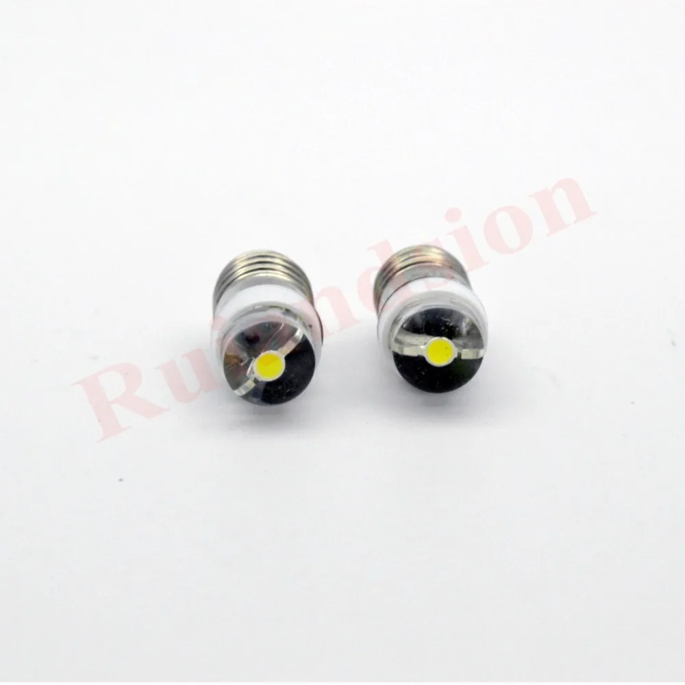 1 шт 0,5 w E10 3v 4,5 v 6v для детей возрастом от 3 до 18 месяцев V 5-24V COB светодиодный фонарик лампы светодиодный вспышка светильник лампа светильник головная лампа 3000K 6000K