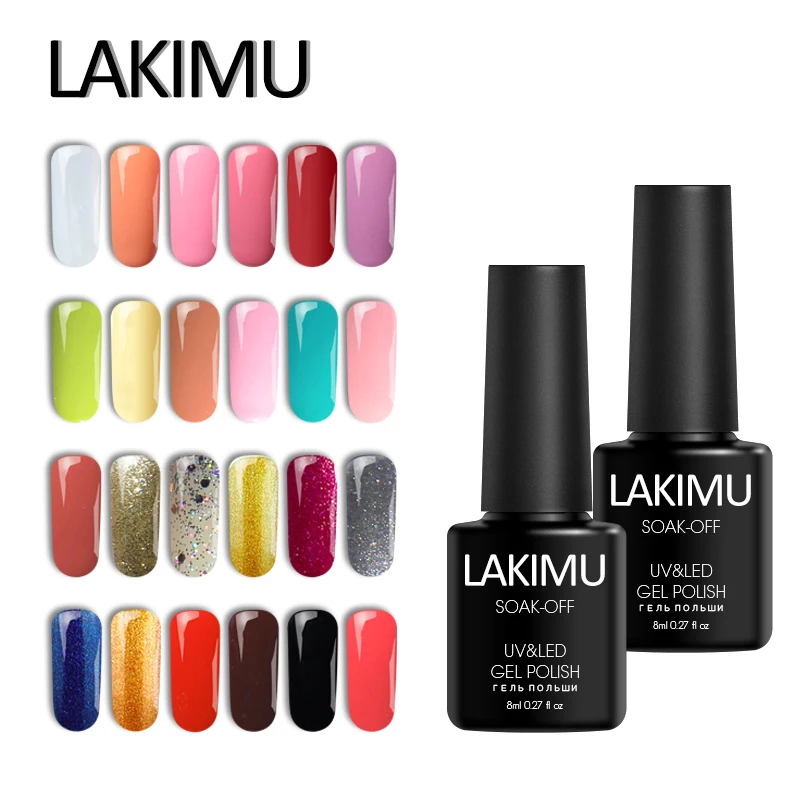 Маникюрный Гель лак LAKIMU 3 в 1 СВЕТОДИОДНЫЙ УФ для ногтей шт. одношаговый