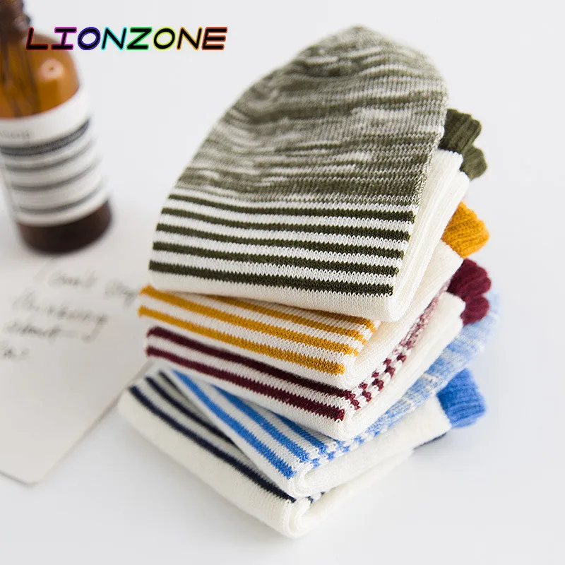 Новые весенне летние хлопковые повседневные мужские носки LIONZONE в этническом