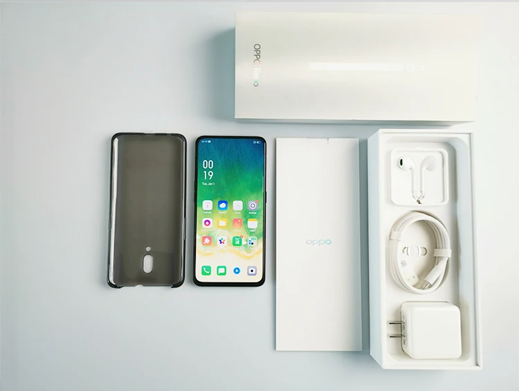 OPPO Reno, Новое поступление, 6,4 дюймов, 3765 мАч, отпечаток пальца, ID, смартфон, Qualcomm710, Поддержка NFC 2340*1080, Восьмиядерный, 3 камеры, 48MP+ 5MP
