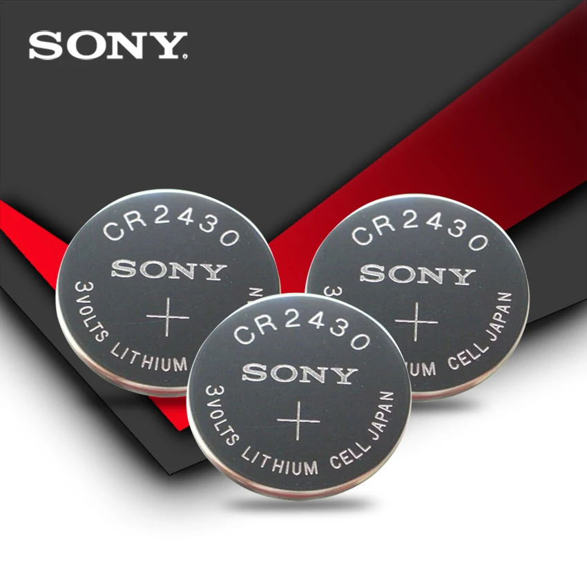 3 шт. Новинка sony CR2430 CR 2430 3 В литиевая Кнопочная батарея батареи для часов, часов, слуховых аппаратов