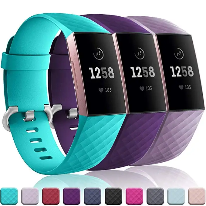 Ремешок для умных часов Fitbit Charge 3 сменный Браслет смарт мужчин и женщин