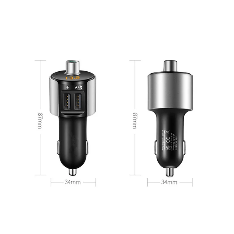 Авто 2 USB 3.4A прикуриватель быстрое зарядное устройство дисплей напряжения
