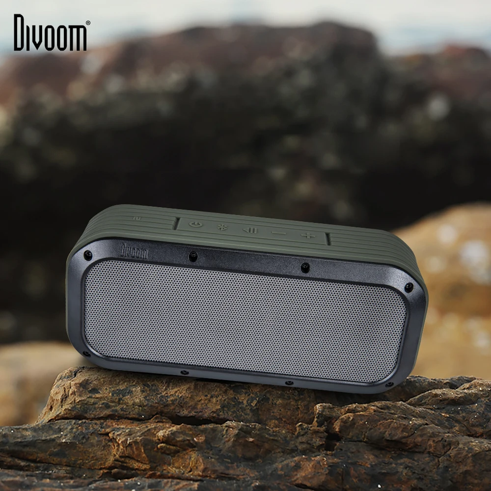 Divoom Voombox Открытый водонепроницаемый беспроводной Bluetooth колонки выход в 15 Вт 12