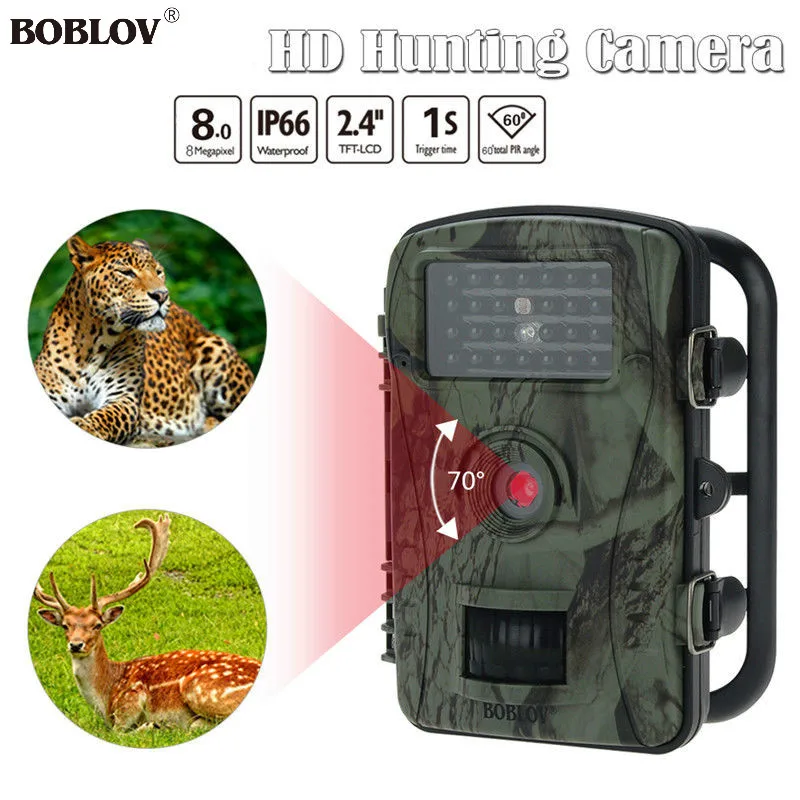Boblov RD1003 2.4 &quotЖК-дисплей Мониторы 720 P Инфракрасный Скаутинг Охота Trail безопасности