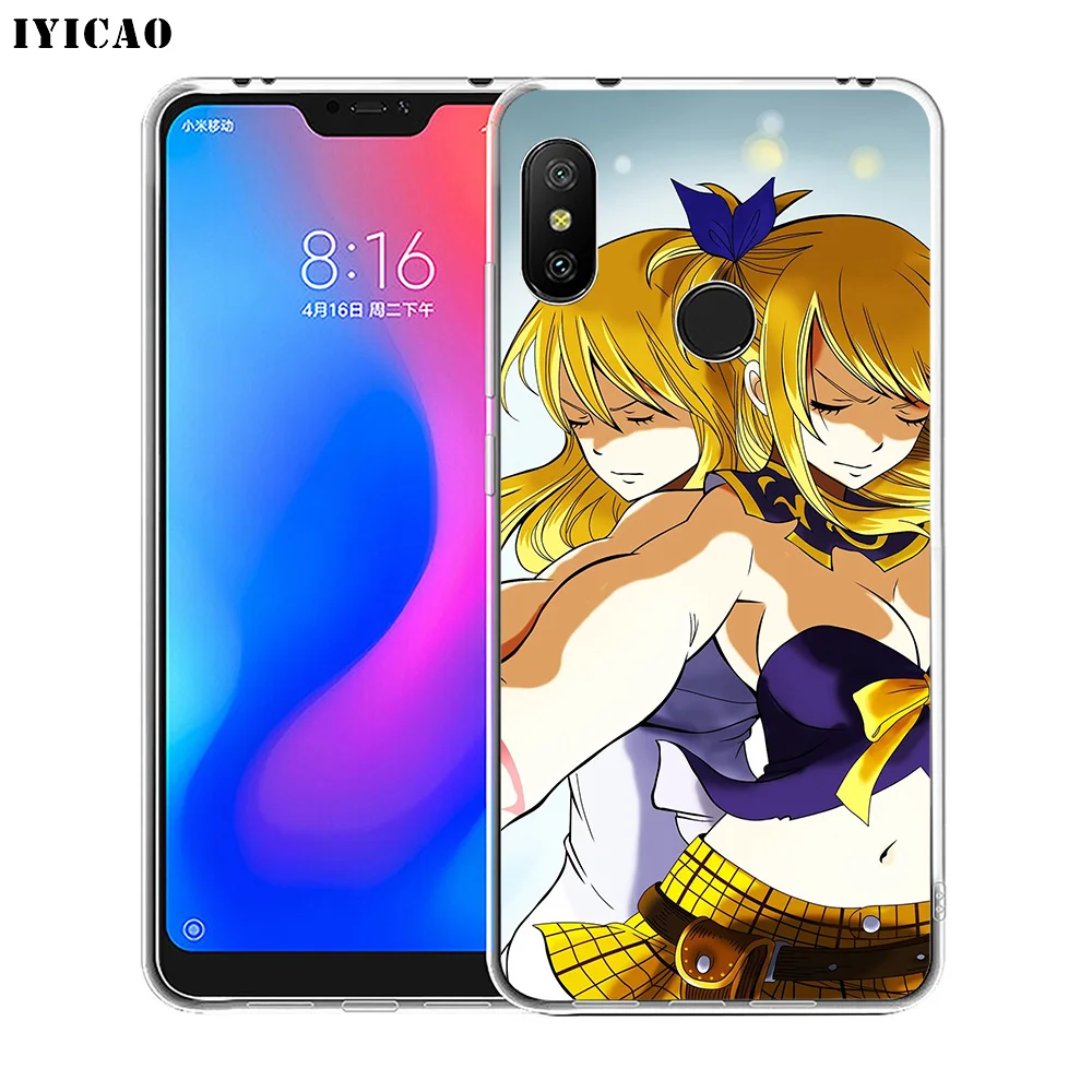 Чехол для телефона IYICAO Lucy Heartfilia мягкий силиконовый чехол Xiaomi Redmi 4A 5A 6A Note 7 6 5 Pro Plus 4X