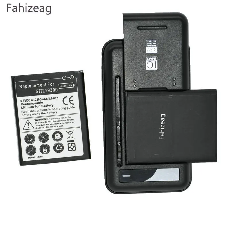 Fahizeag 2 шт. 2300 мАч EB L1G6LLU Сменный аккумулятор для телефона + зарядное устройство Samsung