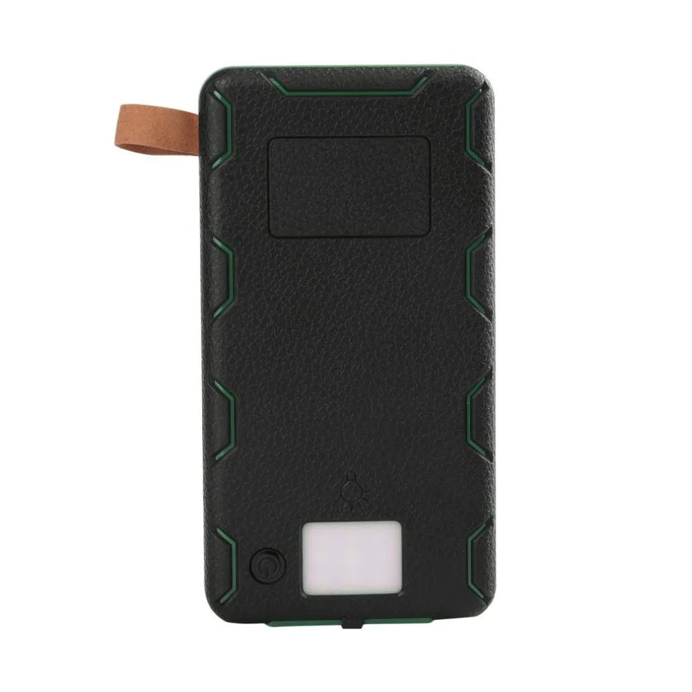 Солнечный внешний аккумулятор водонепроницаемый 30000 mAh три раза банк питания портативное зарядное устройство источник питания с кемпингом свет для мобильного телефона