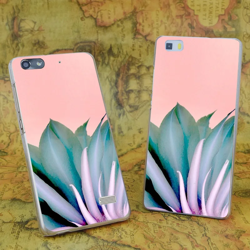 E0492 Mystery красота прозрачный жесткий тонкий кожаный чехол для huawei P 6 7 8 9 Lite Plus Honor 4C 4X