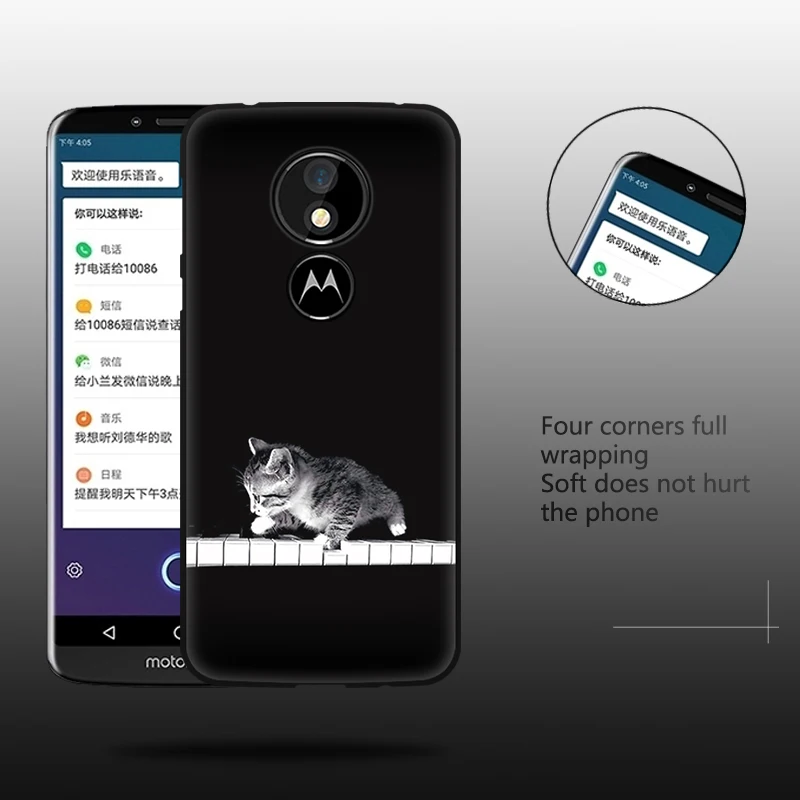 JURCHEN Coque чехол для Motorola Moto E5 чехол мягкие Мультяшные из ТПУ милый силиконовый чехол для телефона для Motorola Moto G6 чехол Etui