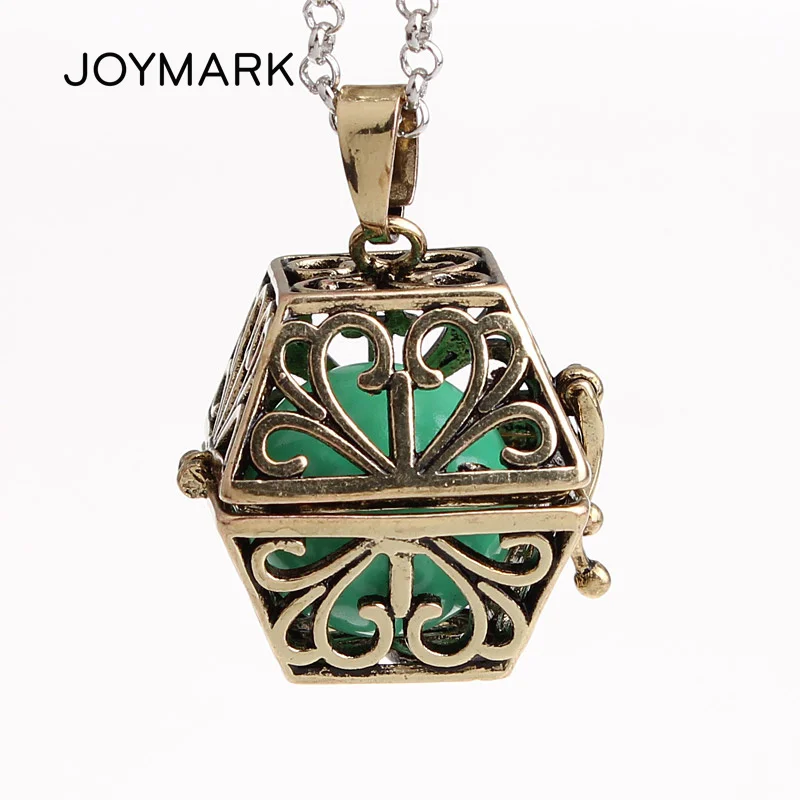 

JOYMARK 12 шт./лот, винтажный цветочный узор, квадратные полые медные колокольчики, волшебная клетка, музыкальное звучание, ожерелье для беремен...