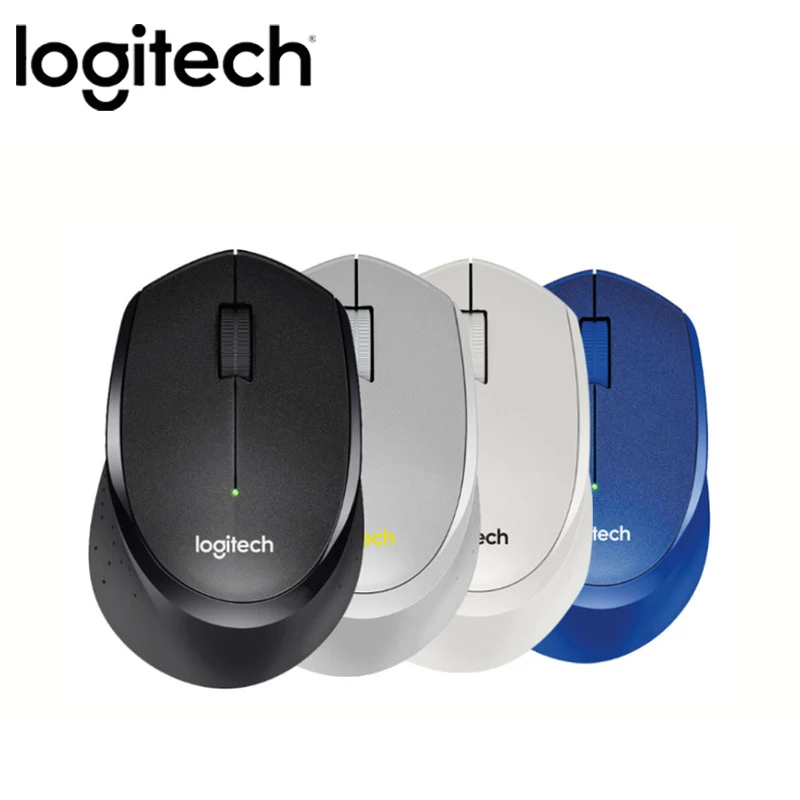 Оригинальная Бесшумная двухсторонняя роликовая беспроводная мышь Logitech M330 с