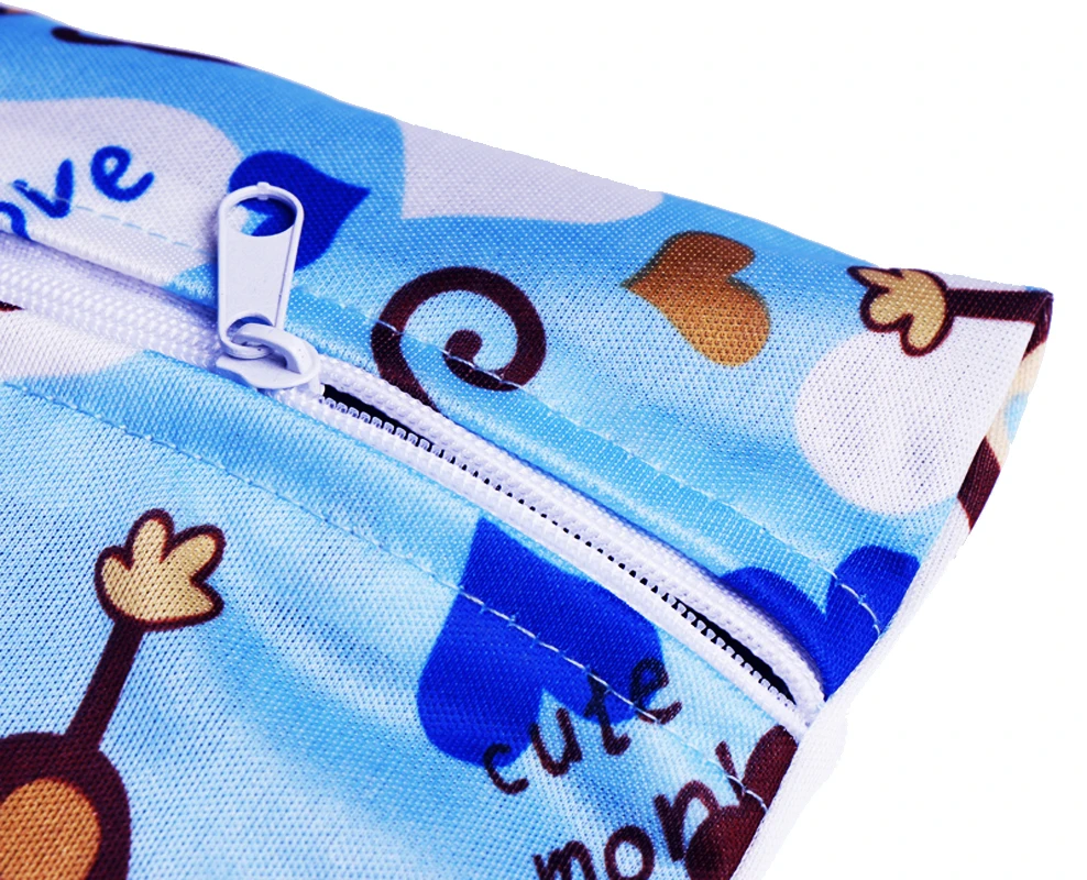 [Pororo] новая модная моющаяся сумка многоразовая для подгузников из ткани детей