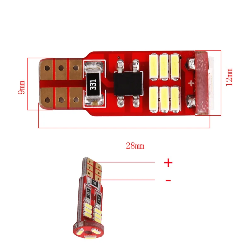 1 шт. Canbus T10 W5W 194 168 светодиодный 4014 SMD безошибочные лампы для автомобильного