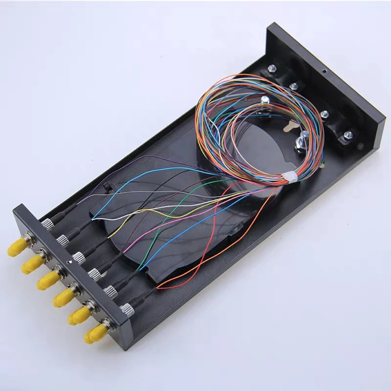 12 cores FTTX FTTH terminal box include ST pigtail&adapter SPCC 12 ports ST fiber optic patch panel SM ELINK 1.0mm thickened