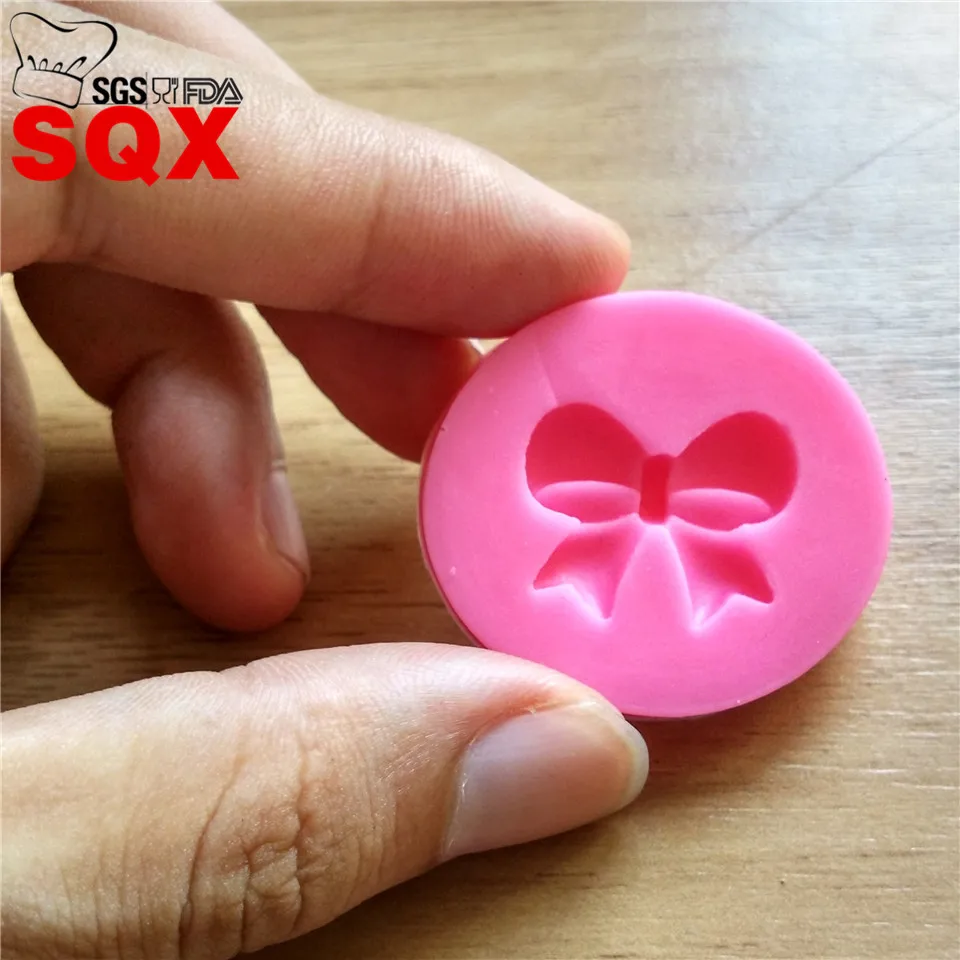 Мини 3d бант силиконовая форма для торта помадки инструменты украшения