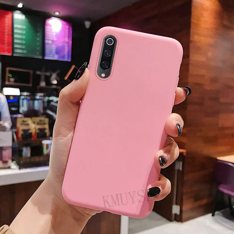 Deep pink Силиконовый чехол для Xiaomi mi A2 8 lite mi 9 SE 6X 5X A1 Pocophone F1 Red mi 7 Note 5 6 iPad Pro 6A Note7 Pro Чехол Мягкий ТПУ, конфетный чехол для телефона - Цвет: Deep pink