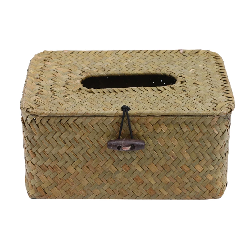 Straw Tissue Box Napkin Holder Cover Car Boxes Living Room Creative servilletero | Дом и сад