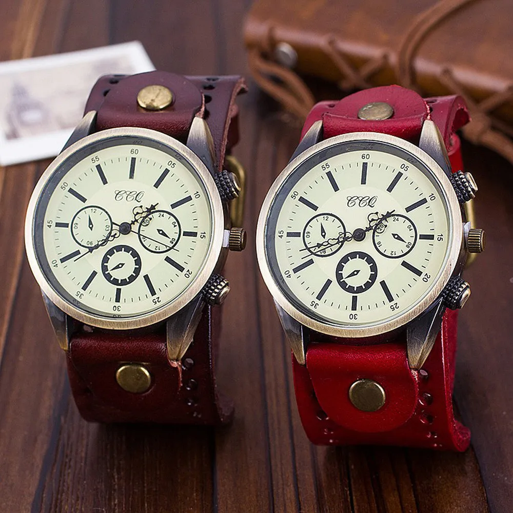 Часы DIUS мужские повседневные кварцевые ретро с тройным большим