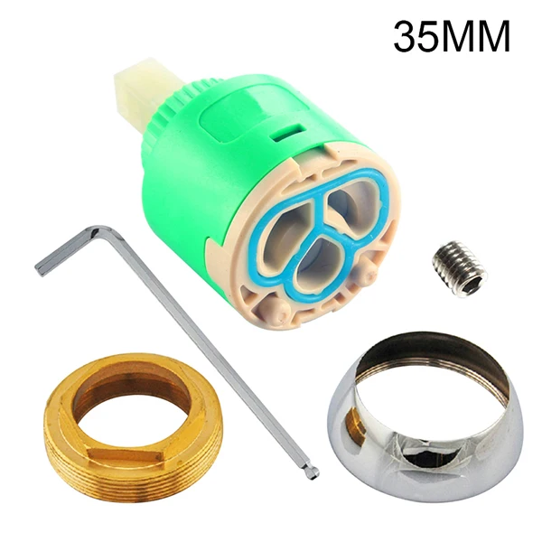 35MM-B with fittings 35/40 мм Керамика диск Пластик душевой смеситель кран смесителя для внутреннее ядро замены картриджа с фитинг винт Ванная комната аксессуар - Цвет: 35MM-B with fittings