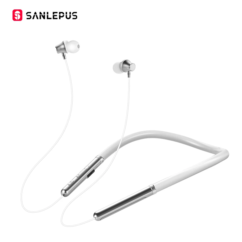 Q30 white SANLEPUS Спортивные Беспроводные Bluetooth наушники, наушники, беспроводные наушники с микрофоном, Bluetooth гарнитура для мобильного телефона - Цвет: Q30 white