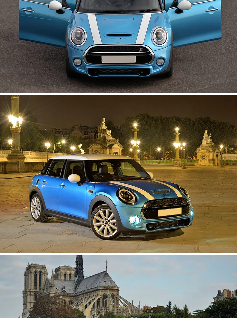 Автомобильный Стайлинг для MINI COOPER F55 F56, чехол с цветочным рисунком, модификация двигателя, тяга, наклейка на двигатель, ралли, наклейка s, автомобильный стиль