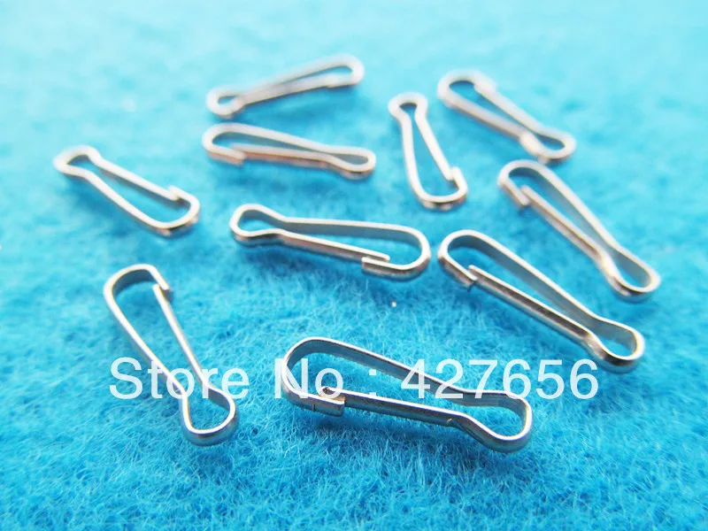 

4.10mmx13.85mm Silver tone/White K/Rodium Metal 8 Style End Clasps Hooks Charm Finding,For Bracelet&Necklace,DIY Accessory