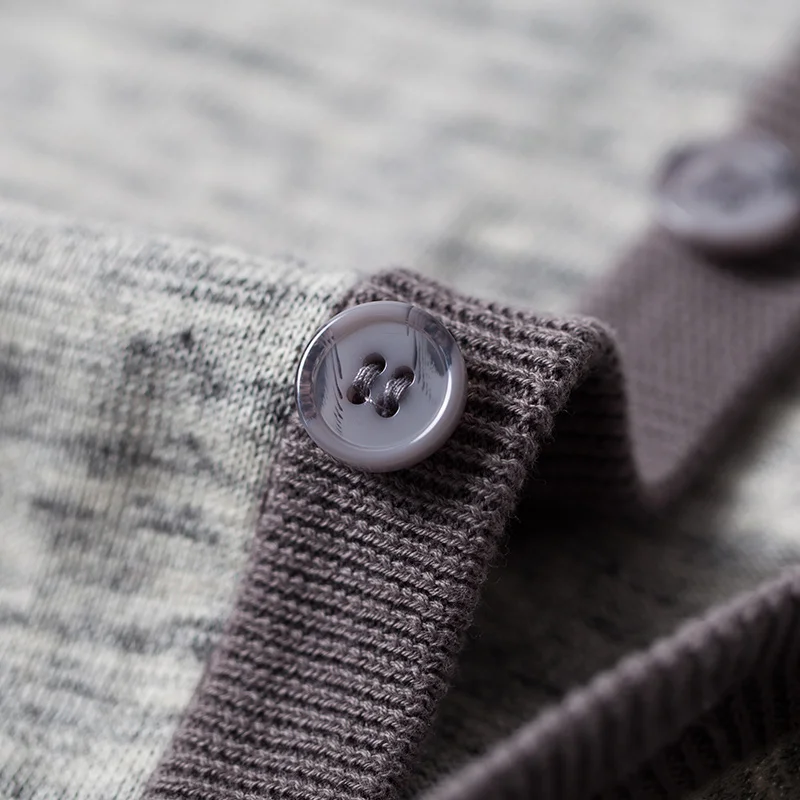 Markless 2017 Для мужчин тонкий Повседневное кардиган Свитеры для женщин Шерсть серый