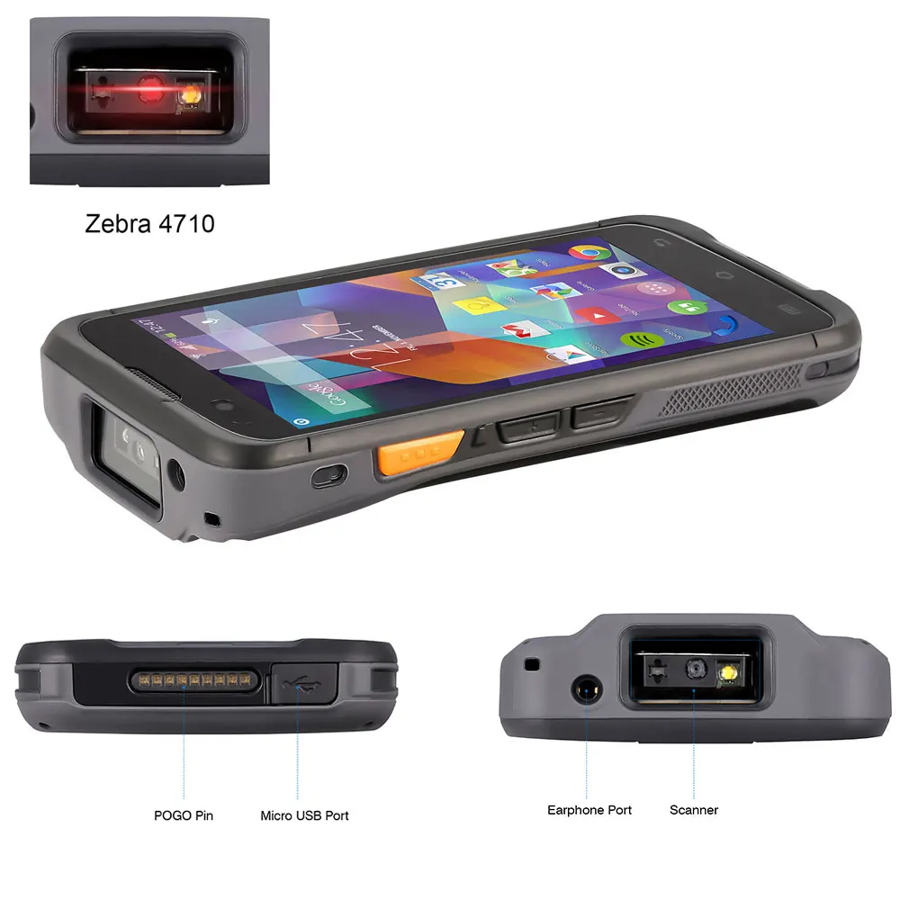 IssyzonePOS PDA Android 7,1 прочный pos-терминал ручной сканер штрих-кода Zebra 2D NFC 4G WiFi gps считыватель штрих-кодов управление PDA