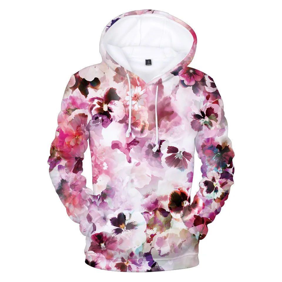 Женская 3D Толстовка с цветами красивые толстовки для женщин сезон осень зима