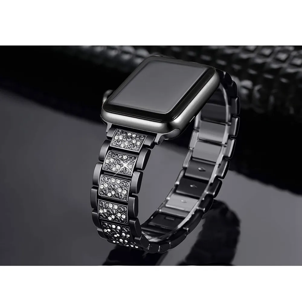 Браслет Joyozy из нержавеющей стали для Apple Watch 1, 2, 3, 38 мм, 42 мм, адаптер для iWatch серии 4/5, 40 мм, 44 мм