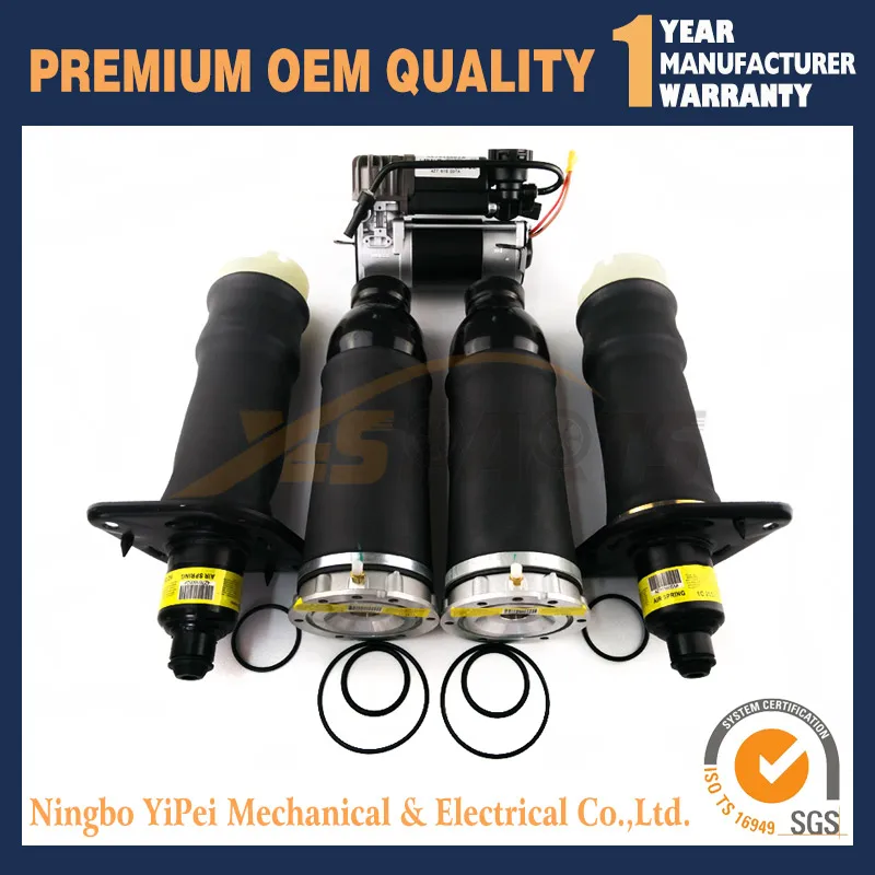 Компрессорный насос с воздушной подвеской в комплекте + Пневматическая Пружина 4