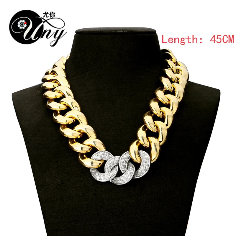 Горячая порядок 1 шт. Для женщин Европа и США все матч толщиной колье Блестящий