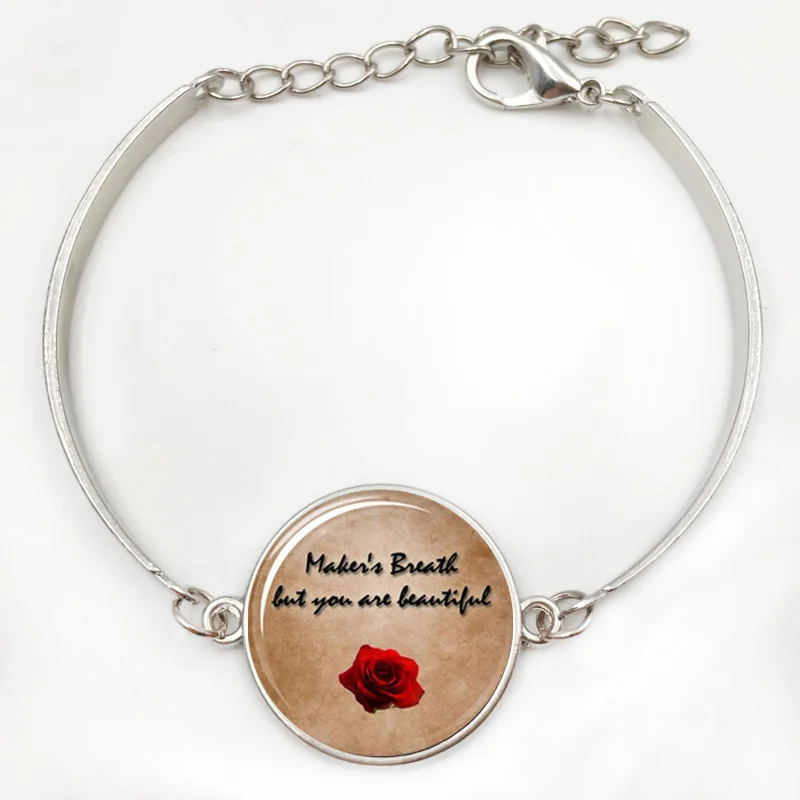 Розовая подвеска с цитатой Dragon Age Alistair но вы прекрасное ожерелье|beautiful necklace|quote