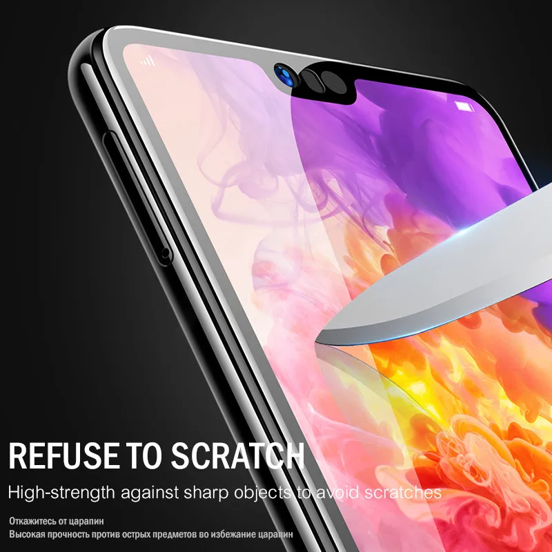 Tempered Glass For Huawei P20 Lite Screen Protector 5D Full Cover Protective P10 Pro P8 2017 P Smart | Мобильные телефоны и