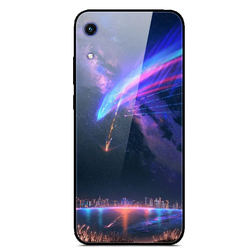 21 K JAT-LX1 для huawei Honor 8A 6,09 дюймов, стеклянный зеркальный жесткий чехол для телефона huawei Honor 8A, чехол для Honor8A 8 A A8, закаленное - Цвет: 21